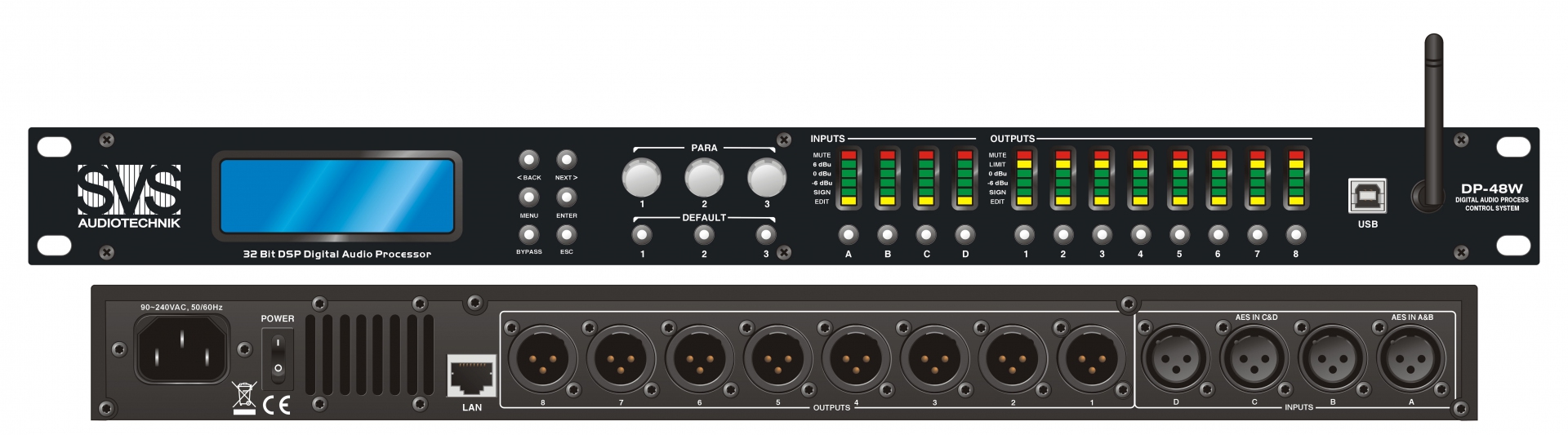 SVS Audiotechnik DP-48W Цифровой процессор: 4 входа 8 выходов в Ишимбае