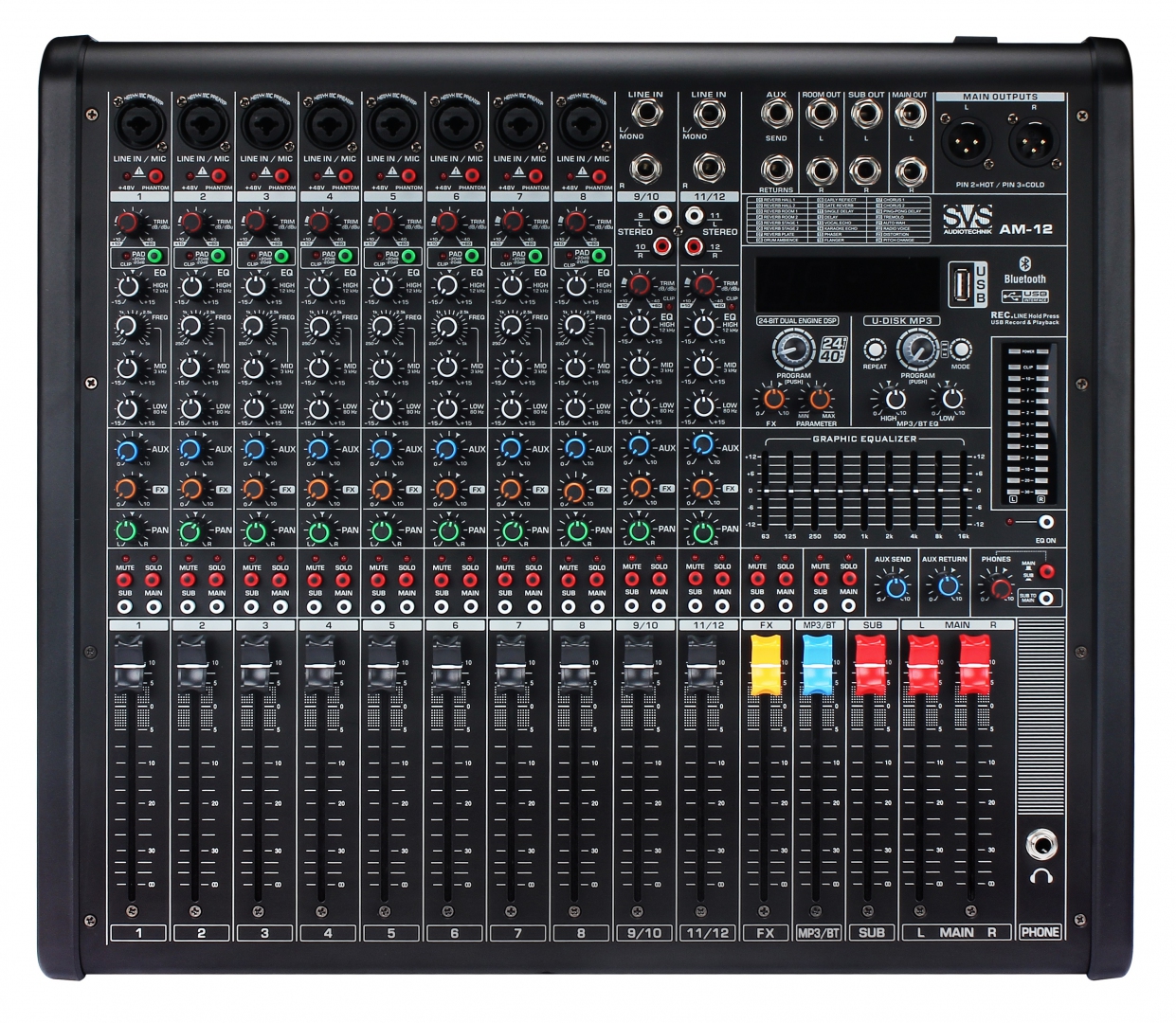 SVS Audiotechnik mixers AM-12 Микшерный пульт аналоговый, 12-канальный в Ишимбае