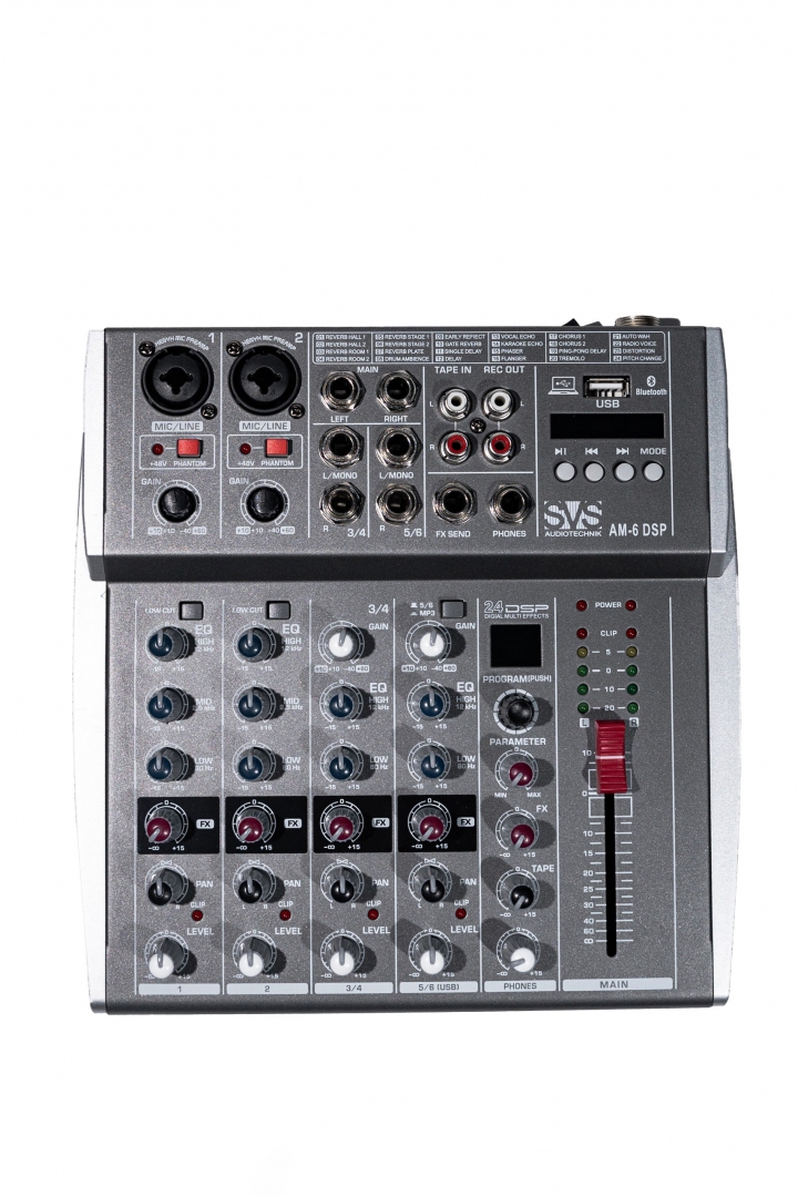 SVS Audiotechnik mixers AM-6 DSP Микшерный пульт аналоговый, 6-канальный SVS Audiotechnik mixers в Ишимбае